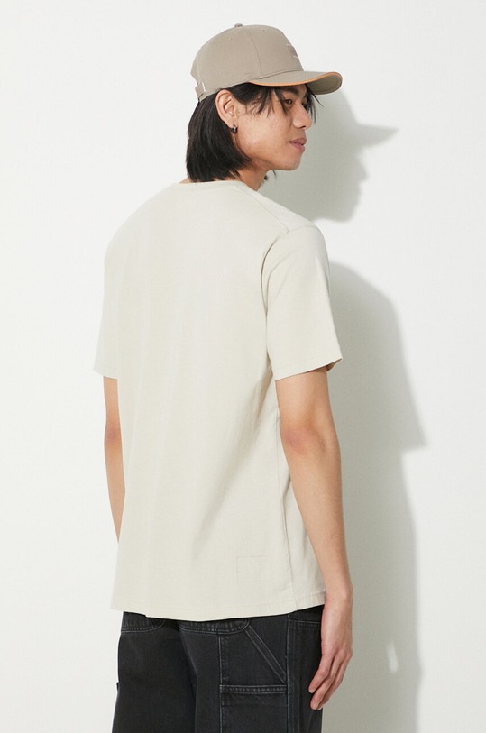 Îmbrăcăminte Universal Works tricou din bumbac Print Pocket Tee 30611.DRIFTWOOD bej