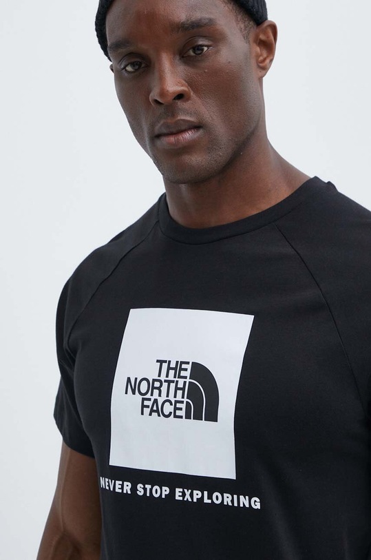 The North Face t-shirt bawełniany czarny NF0A87NJJK31