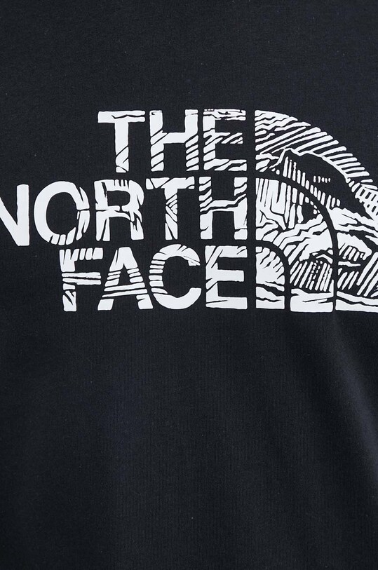 Βαμβακερό μπλουζάκι The North Face NF0A87NXJK31 μαύρο