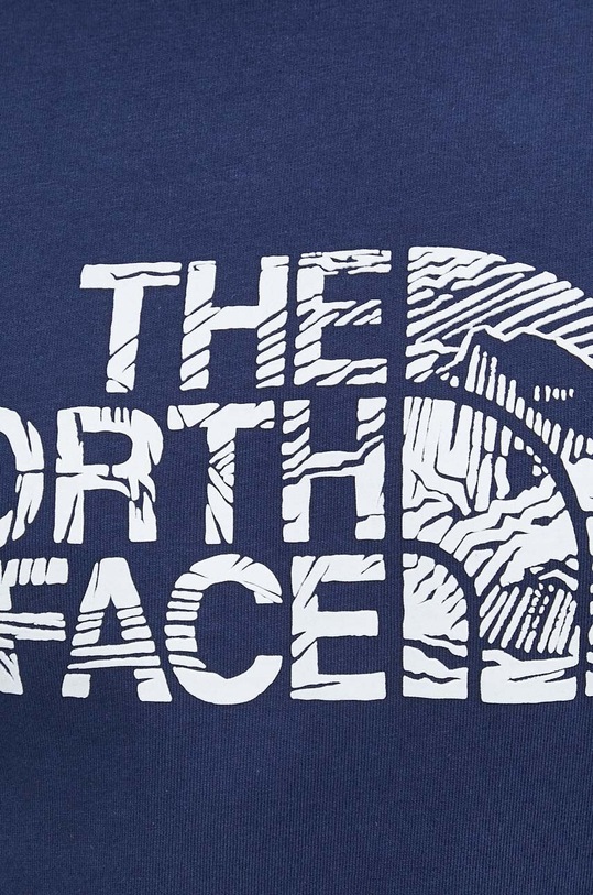 The North Face t-shirt bawełniany NF0A87NX8K21 granatowy