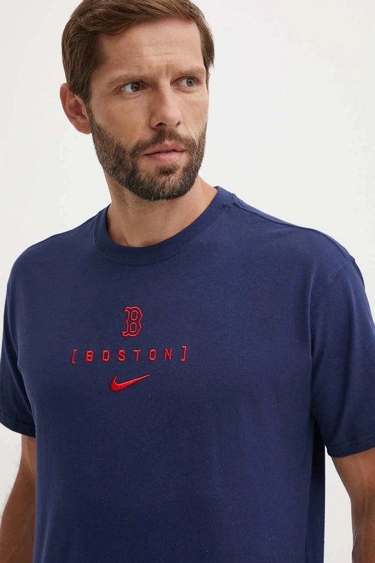 Хлопковая футболка Nike Boston Red Sox тёмно-синий 01AY.44B.BQ.JNS