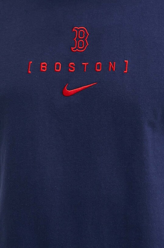 Nike t-shirt bawełniany Boston Red Sox 01AY.44B.BQ.JNS granatowy
