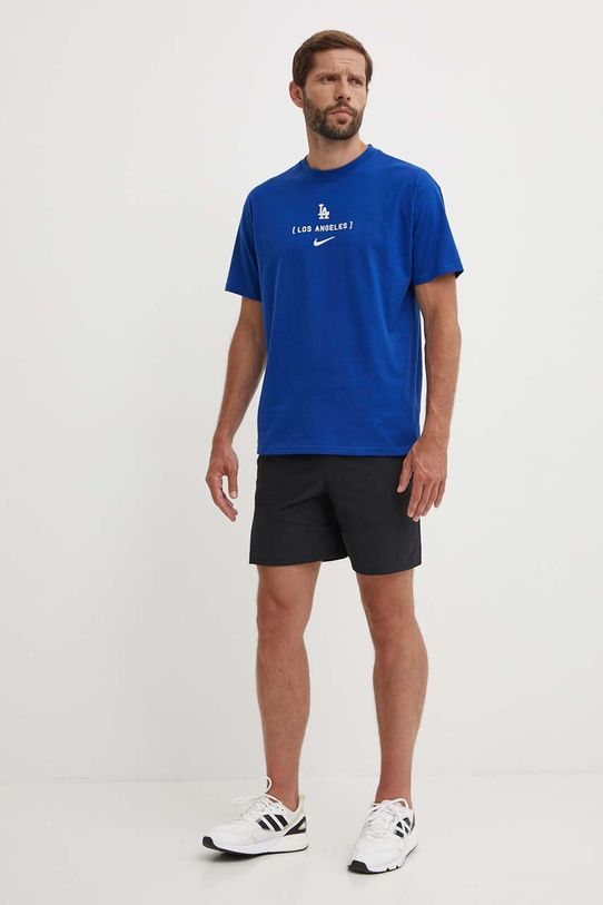 Nike t-shirt bawełniany Los Angeles Dodgers 01AY.4EW.LD.JNS niebieski SS24