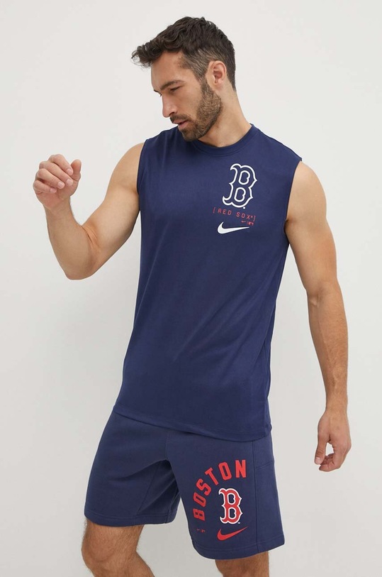 Nike tricou de antrenament Boston Red Sox bleumarin 01B3.44B.BQ.QLD