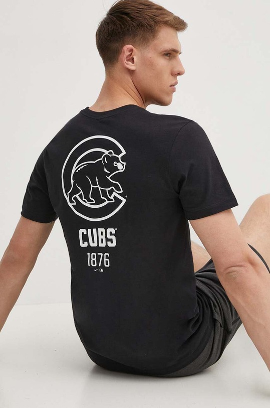 Nike tricou din bumbac Chicago Cubs print negru N199.00A.EJ.LVQ