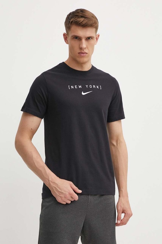 Îmbrăcăminte Nike tricou din bumbac New York Yankees N199.00A.NK.LVQ negru