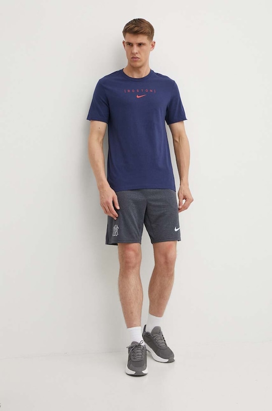 Nike tricou din bumbac Boston Red Sox N199.44B.BQ.LVQ bleumarin SS24