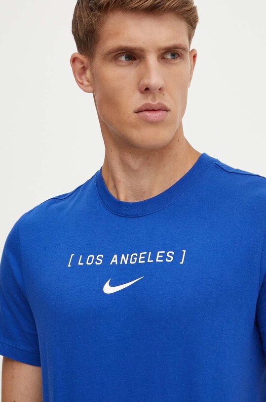 Nike tricou din bumbac Los Angeles Dodgers albastru N199.4EW.LD.LVQ