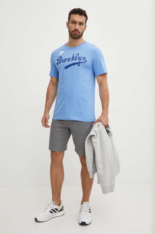 Хлопковая футболка Nike Brooklyn Dodgers N199.4EY.KB.0B5 голубой SS24