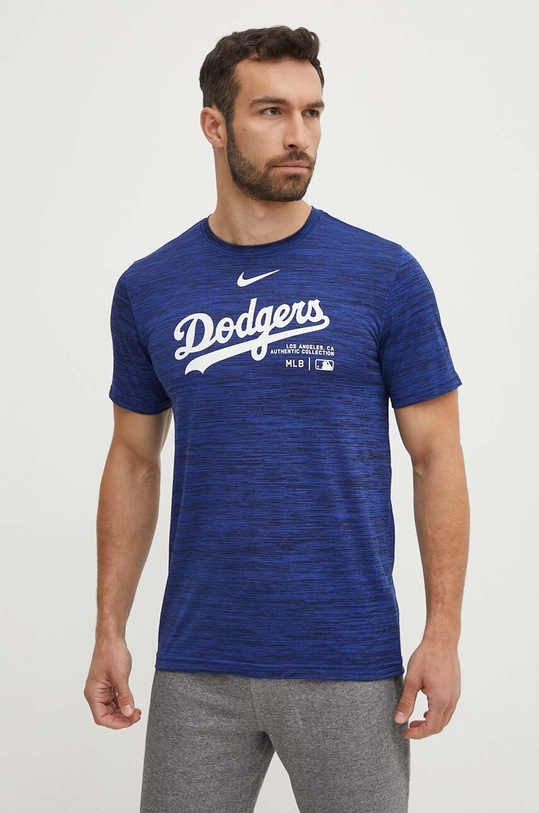 Nike tricou Los Angeles Dodgers print albastru NKM5.47X.LD.J37