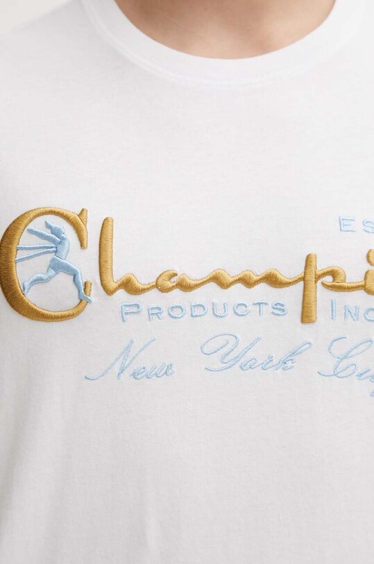 Хлопковая футболка Champion 219998 белый