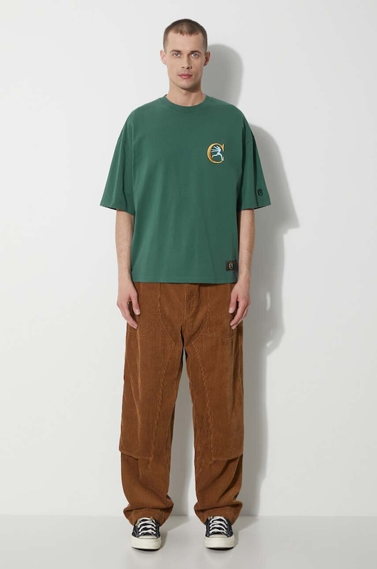 Pamučna majica Champion 219999 zelena SS24