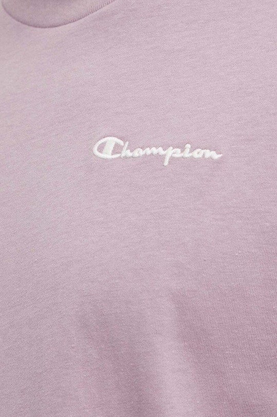 Champion t-shirt bawełniany 219787 fioletowy