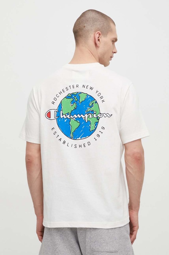 Bavlněné tričko Champion béžová 219788