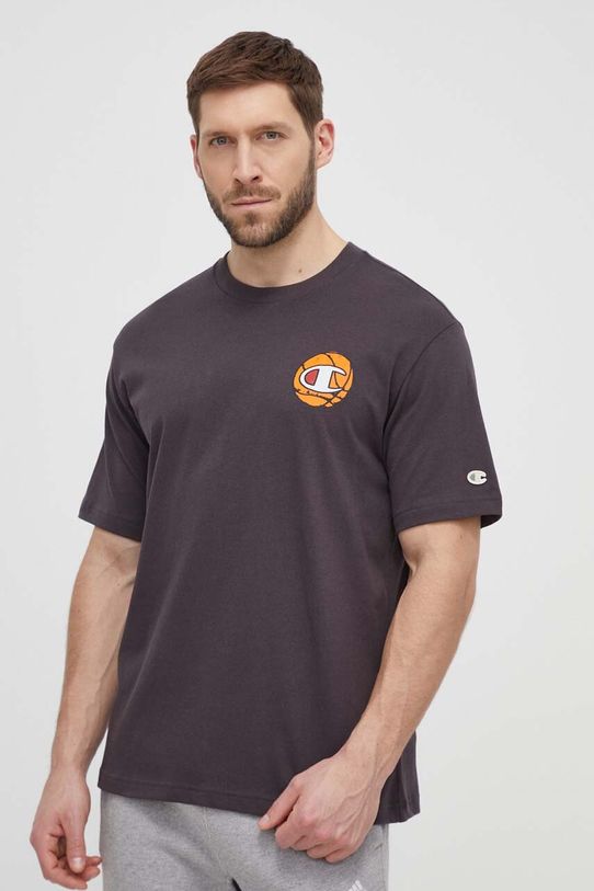 Odzież Champion t-shirt bawełniany 219788 szary