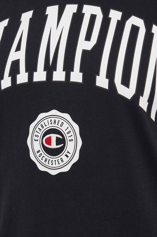 Champion t-shirt bawełniany 219852 czarny