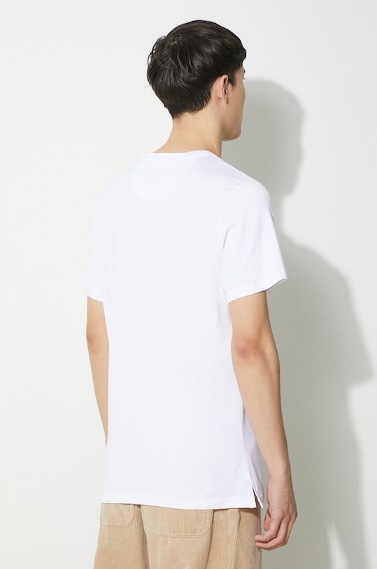 Oblečení Bavlněné tričko Barbour Durness Pocket Tee MTS0682 bílá