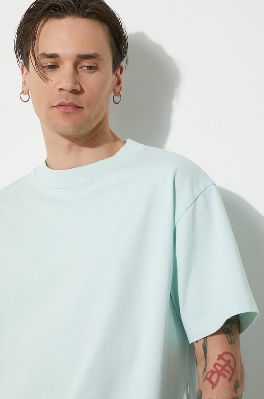 Bavlnené tričko 424 Alias T-Shirt FF4SMH01AP.JE341.619 tyrkysová