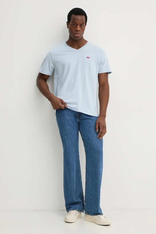 Levi's t-shirt bawełniany 85641 niebieski SS25