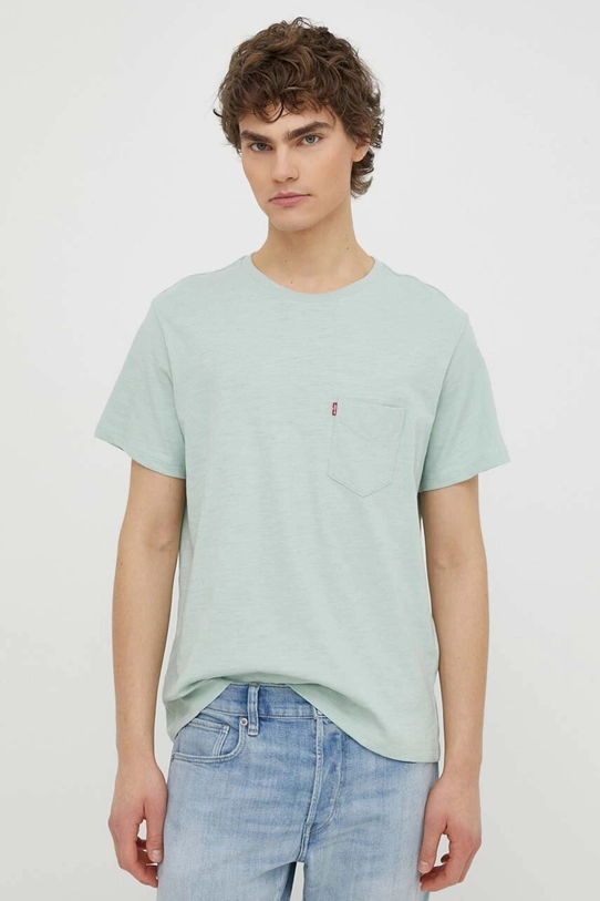 Levi's tricou din bumbac 85641 verde SS25