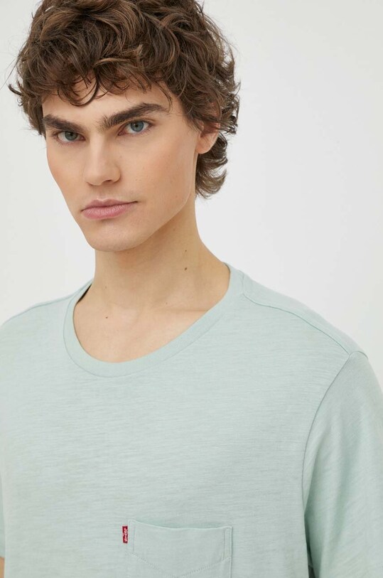 Levi's tricou din bumbac verde 85641