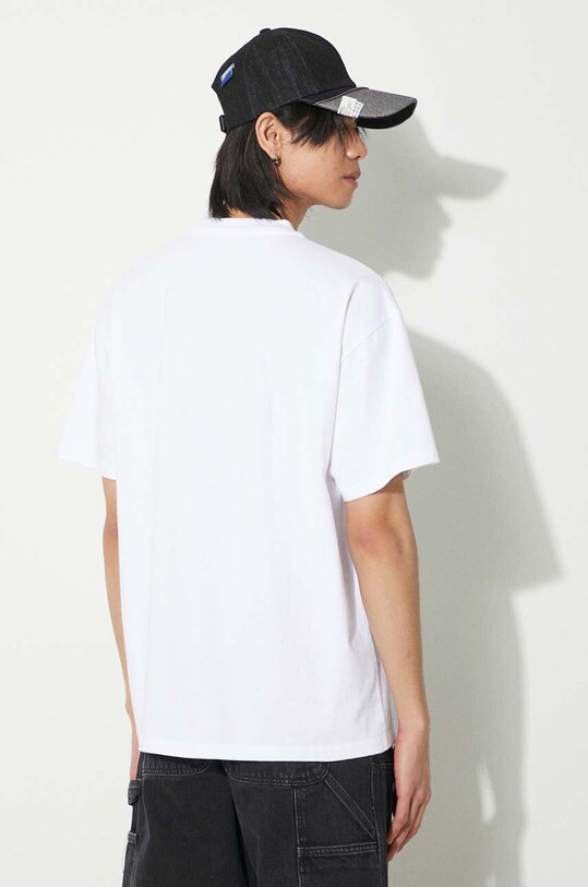 Oblečení Bavlněné tričko Aries Kiss SS Tee SUAR60005X bílá