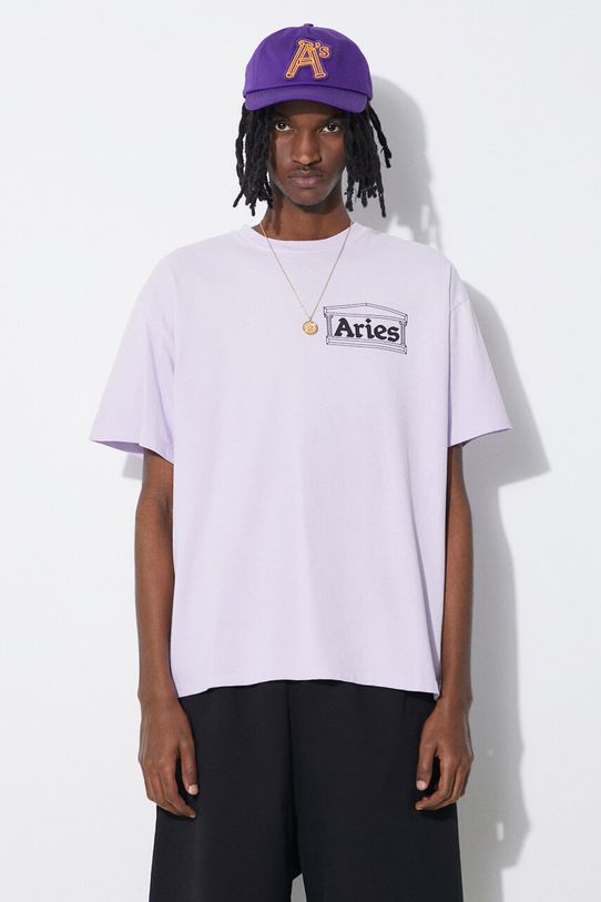 Хлопковая футболка Aries Sunbleached Temple SS Tee