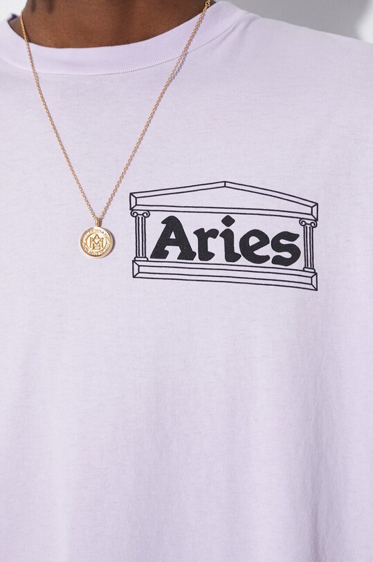 Aries t-shirt bawełniany Sunbleached Temple SS Tee SUAR60030X