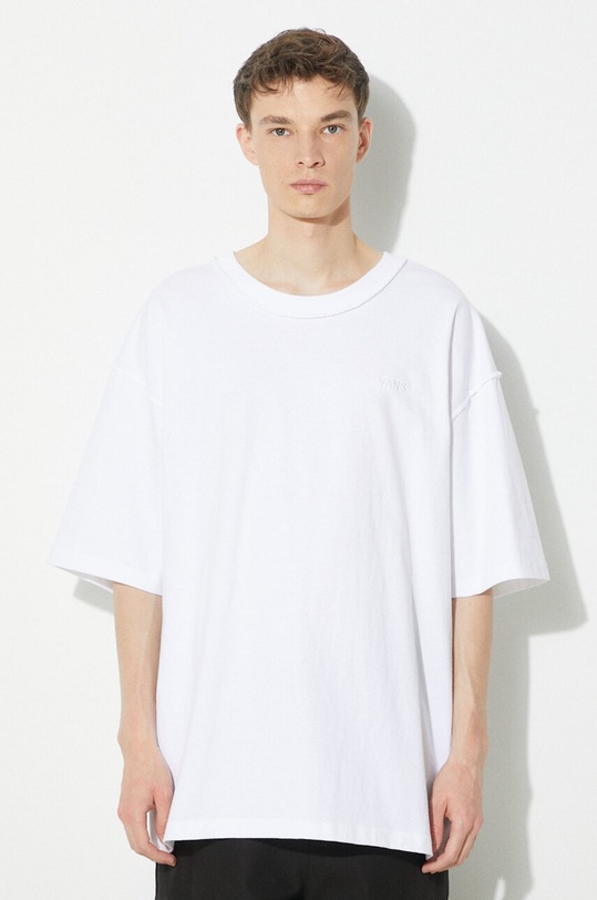 Îmbrăcăminte Vans tricou din bumbac Premium Standards SS T-Shirt LX VN000GBYWHT1 alb