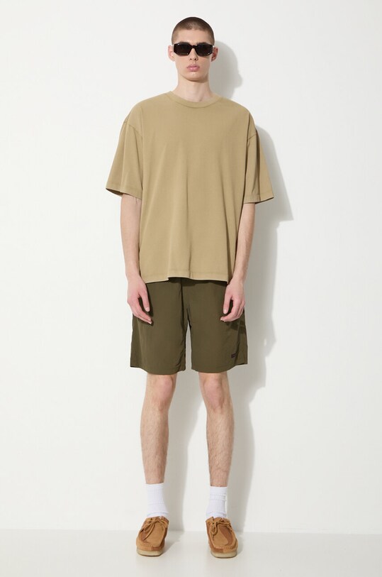 Bavlněné tričko Vans Premium Standards Washed SS Tshirt LX VN000GVUCUQ1 zelená SS24