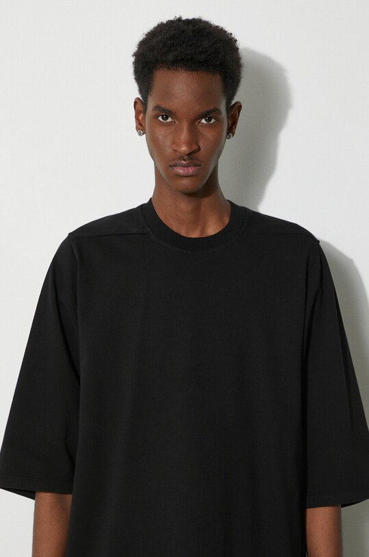 Хлопковая футболка Rick Owens Jumbo T-Shirt чёрный DU01D1274.RIG.09