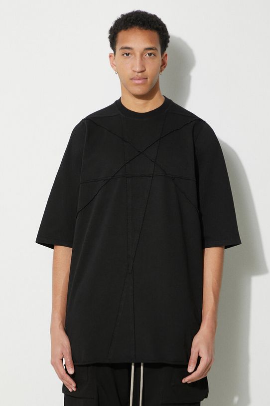 Rick Owens cotton t-shirt Jumbo T-Shirt relaxed black DU01D1274.RIGET1.09