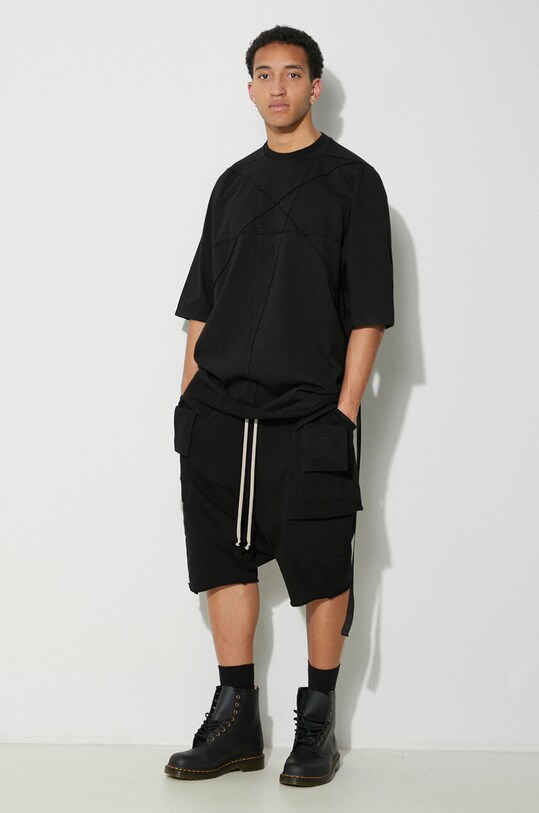 Бавовняна футболка Rick Owens Jumbo T-Shirt DU01D1274.RIGET1.09 чорний SS24