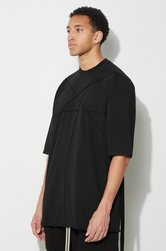 Бавовняна футболка Rick Owens Jumbo T-Shirt чорний DU01D1274.RIGET1.09
