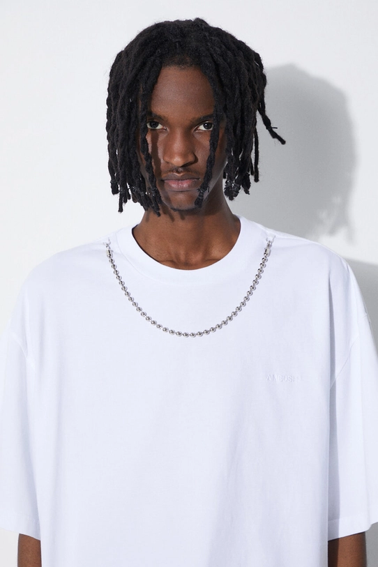 AMBUSH t-shirt in cotone Ballchain BMAA001S24JER0010101 bianco