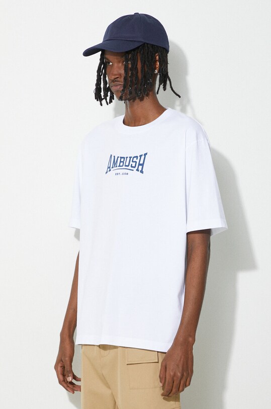 AMBUSH tricou din bumbac Graphic alb BMAA006S24JER0010145
