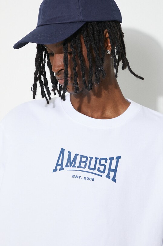AMBUSH cotton t-shirt Graphic BMAA006S24JER0010145 white