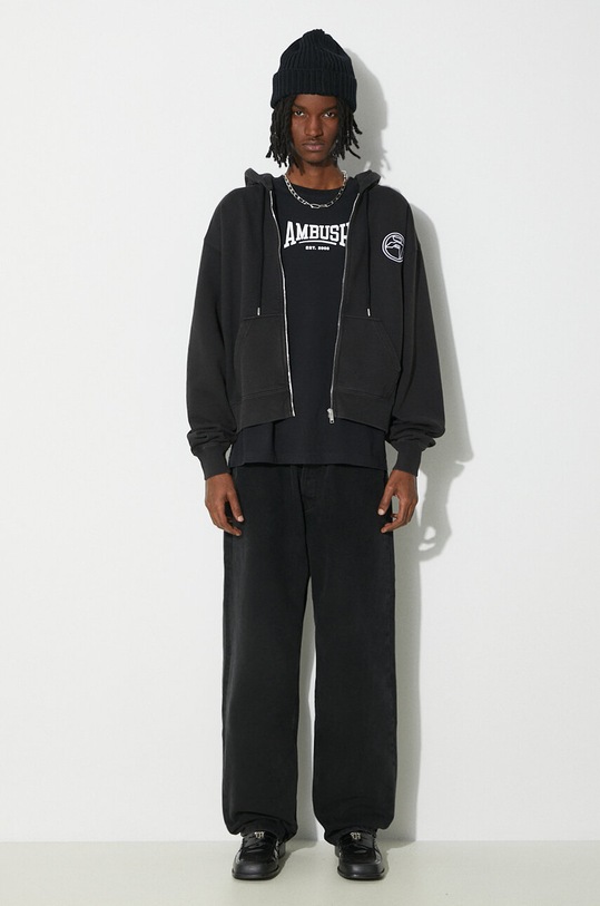 Памучна тениска AMBUSH Graphic BMAA006S24JER0011001 черен SS24