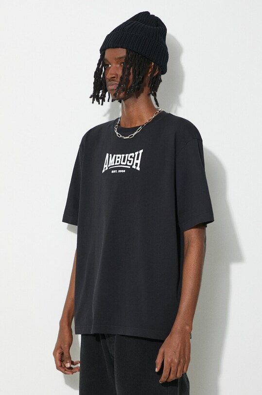 AMBUSH tricou din bumbac Graphic BMAA006S24JER0011001 negru