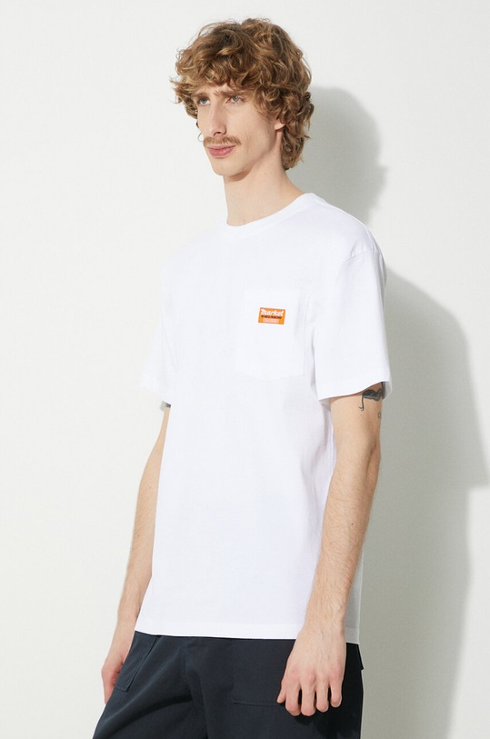 Market t-shirt in cotone Hardware Pocket T-Shirt bianco 399001802