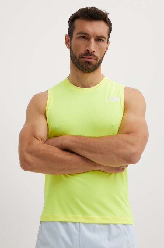 The North Face tricou sport Lightbright galben NF0A825PROH1