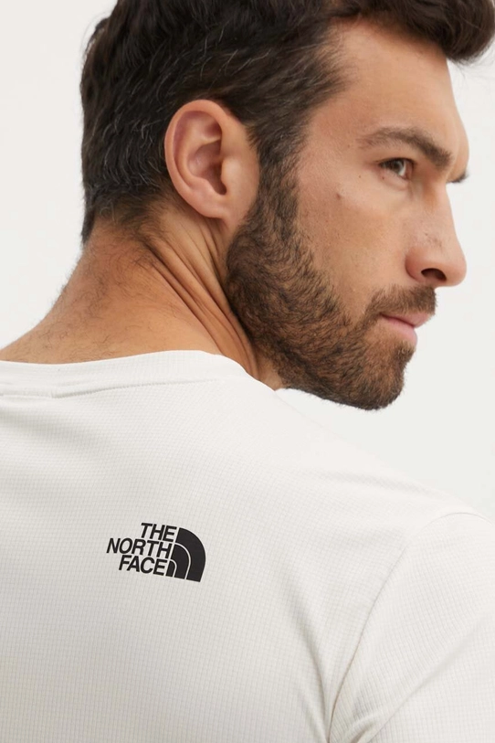 The North Face t-shirt sportowy Shadow NF0A87TUQLI1 beżowy