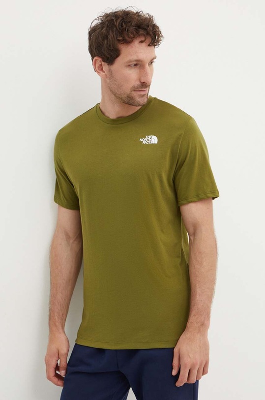 Ρούχα Αθλητικό μπλουζάκι The North Face Foundation Mountain Lines NF0A8830PIB1 πράσινο