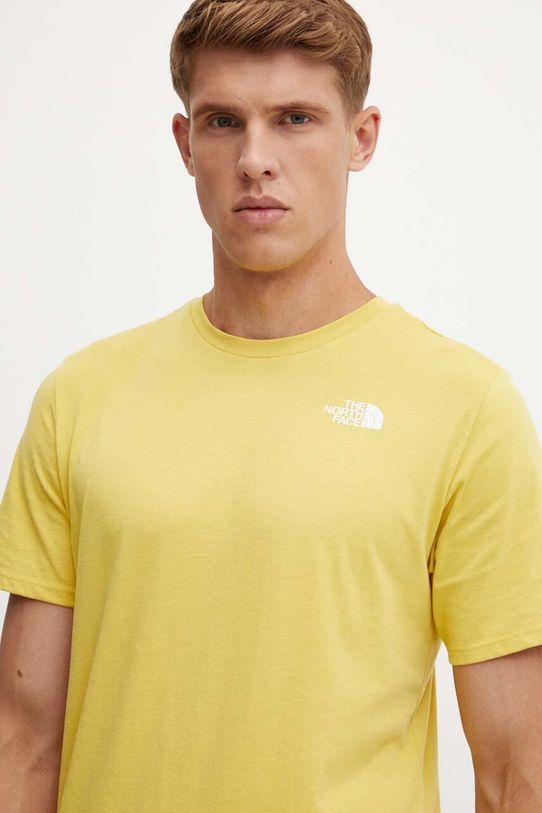 Sportska majica kratkih rukava The North Face Foundation Heatgraphic Planet friendly zlatna NF0A882XQOA1