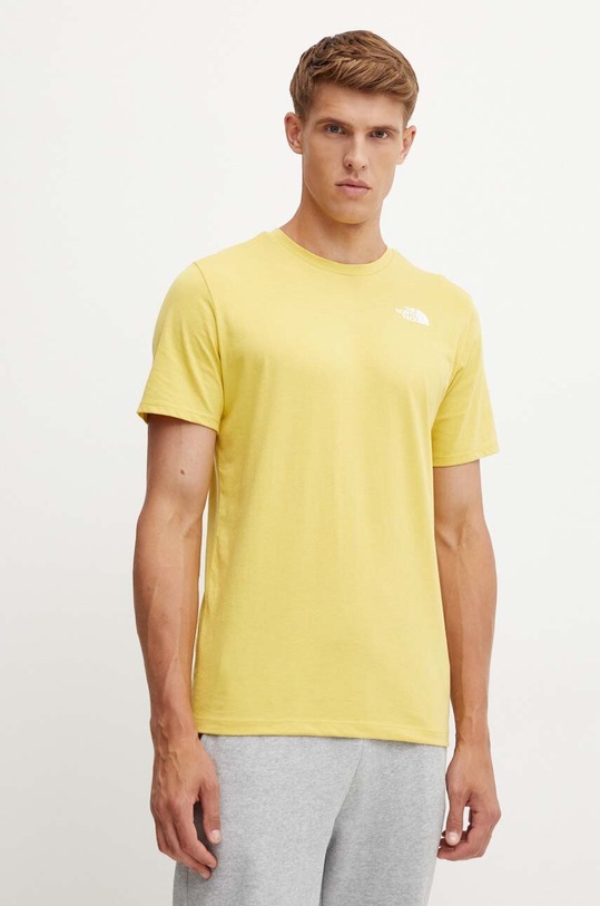 The North Face t-shirt sportowy Foundation Heatgraphic żółty NF0A882XQOA1
