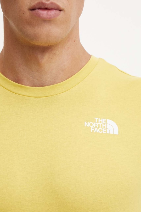 The North Face t-shirt sportowy Foundation Heatgraphic NF0A882XQOA1 żółty