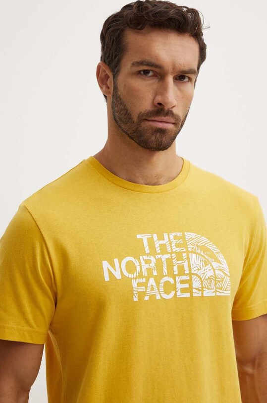 Îmbrăcăminte The North Face tricou din bumbac NF0A87NXQOA1 galben