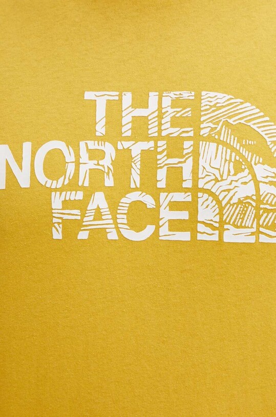 The North Face tricou din bumbac galben NF0A87NXQOA1