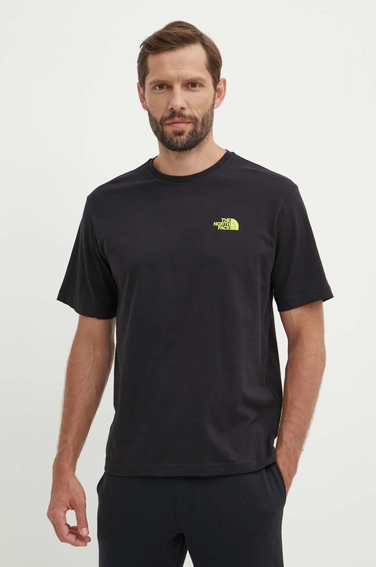 Ρούχα Βαμβακερό μπλουζάκι The North Face NF0A8799JK31 μαύρο