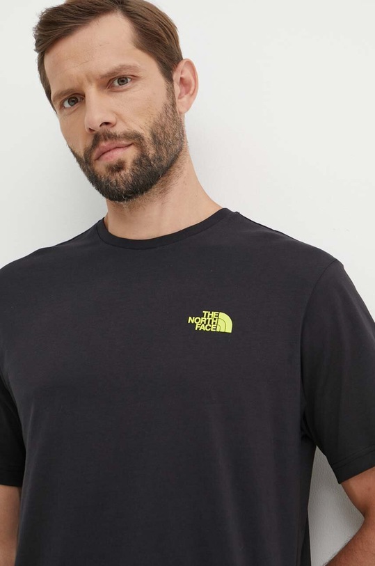 Βαμβακερό μπλουζάκι The North Face μαύρο NF0A8799JK31